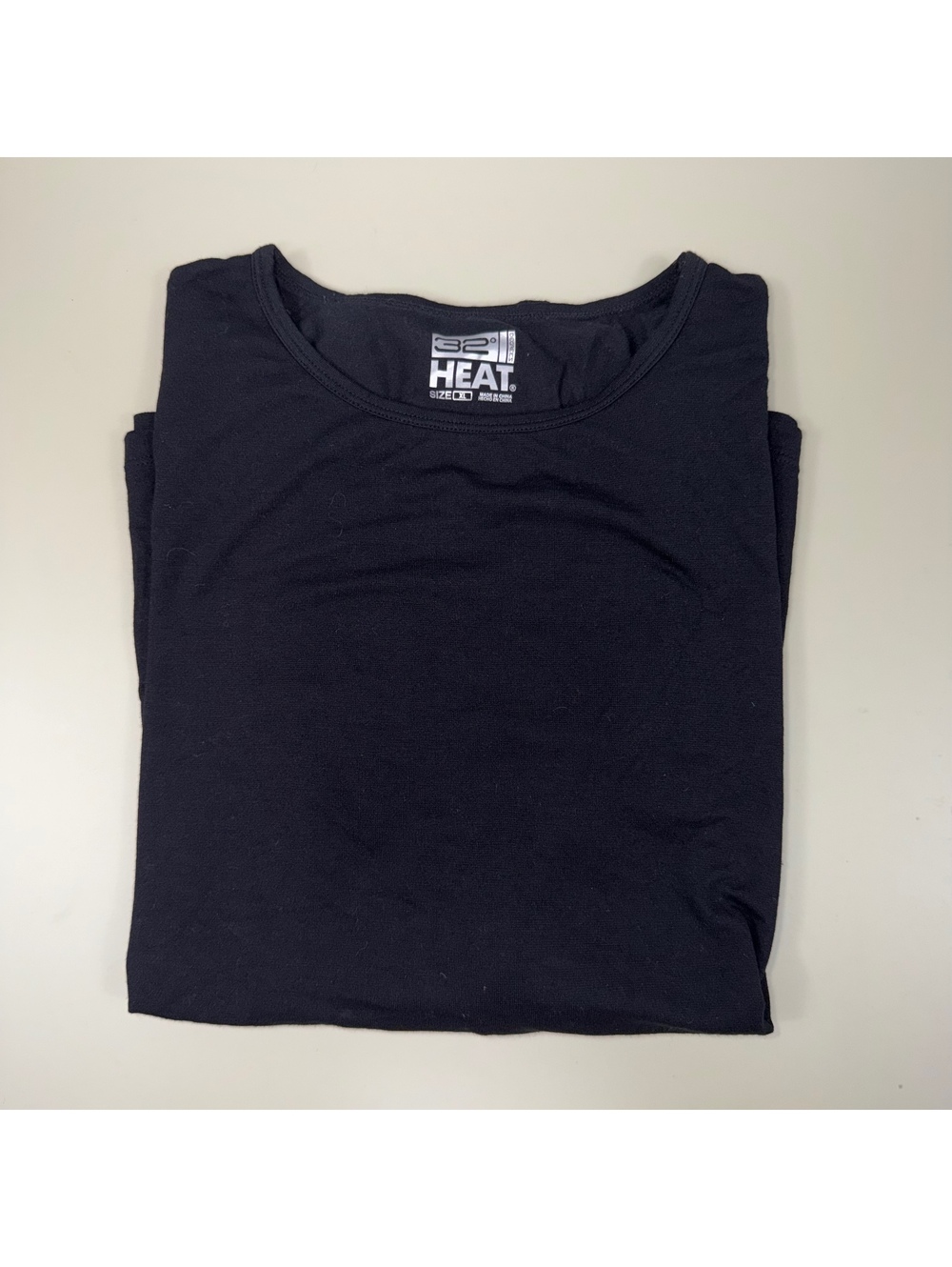 32 Degrees Heat Girls Black Long Sleeve Thermal Top Size XL